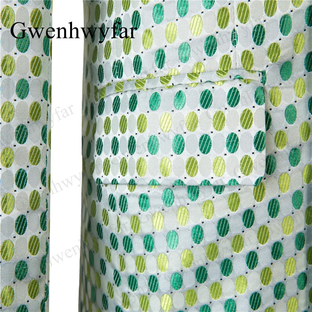 Костюм Gwenhwyfar Homme, модный мужской свадебный костюм в горошек с отворотом, смокинг для жениха, костюмы для свадебной вечеринки для мужчин, смокинги для жениха