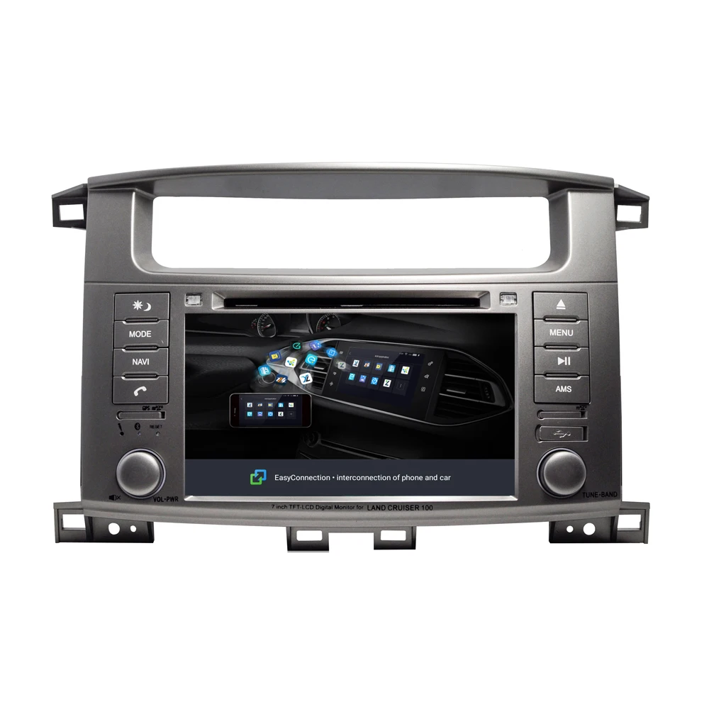 NaviTopia 7 дюймов 8 core ram 2G rom 32G Android 8,1 автомобильный радиоплеер для Toyota LAND Crusier 100 до 2004 года