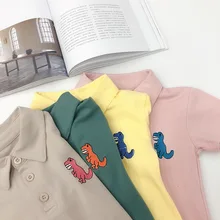 Футболка-поло для мальчика с принтом «Ann Mom», футболка с отворотом, универсальная летняя одежда для детей 1, 3, 5 лет, Детская футболка с короткими рукавами