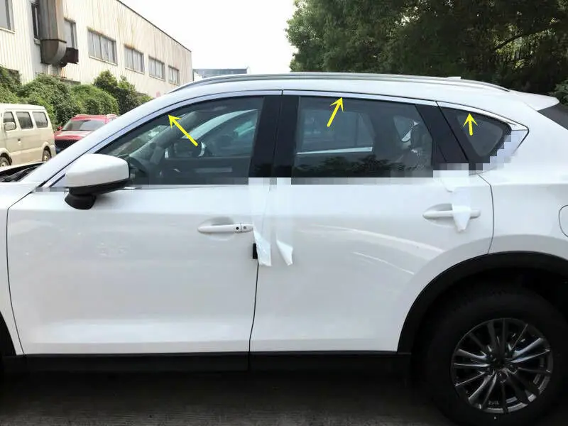 Для Mazda CX-5 Топ верхнее окно хромированная отделка накладка Сталь 6 шт