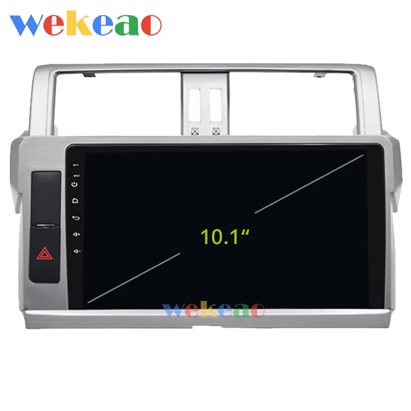 Wekeao сенсорный экран 10,1 ''Android 9,0 Автомагнитола для Toyota Prado Land Cruiser Android авто gps навигация