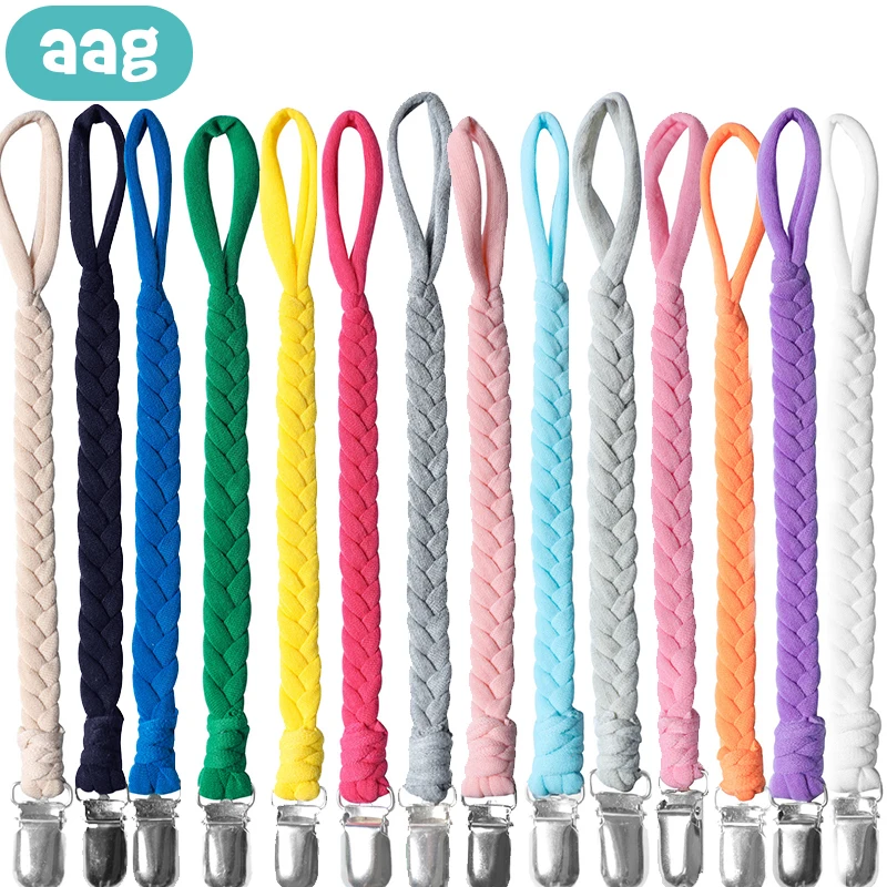 

AAG Baby Pacifier Clip Chain Dummy Holder Newborn Nipples Necklace Clips Safe Infant Teething Teether Chain Baby Products