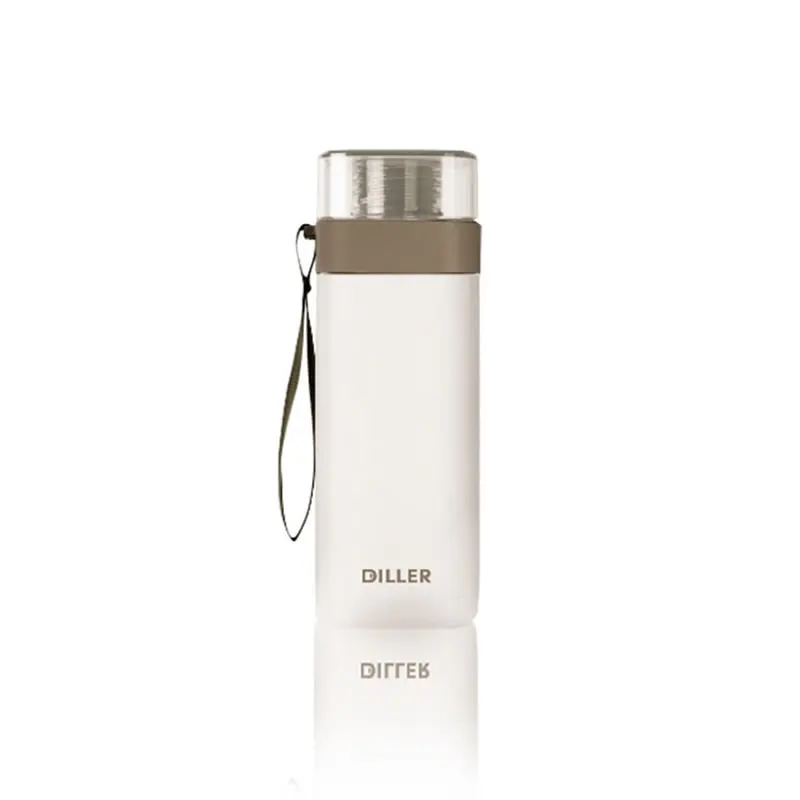 Coffee Upspirit, 400 мл, пластиковая Матовая бутылка для воды, большая емкость, чайник для питья, портативный, для спорта на открытом воздухе, путешествия, шейкер для протеина, посуда для напитков - Цвет: Coffee