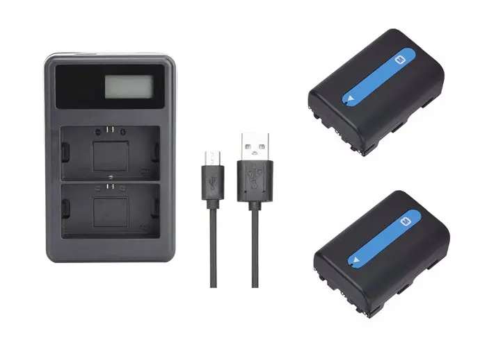 NP-FM30, NP-FM50, NP-FM51 FM50 FM51 NP-FM55H Батарея+ USB Зарядное устройство для sony DSC-F DSC-S Marvica MVC-CD Vedio Walkman CCD-TRV Hi8 - Цвет: Розовый