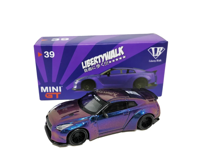 

1:64 MINI GT LB works Nissan Skyline R35 Magic Purple Diecast Model Car