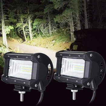 

1pcs 72W LED Work Lights 12V Light Bar 5 Inch 4D LED Lamp For Auto Fog Lamps For Tractor Boat Car Truck SUV ATV Motorcycle Hot