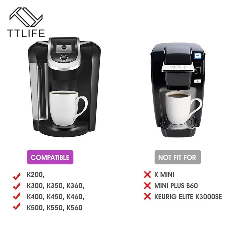 Горячая многоразовые совместимы с Keurig 2,0 K чашки наполнения капсула для машины K-CUP Большой Кофе-капсулы капсула