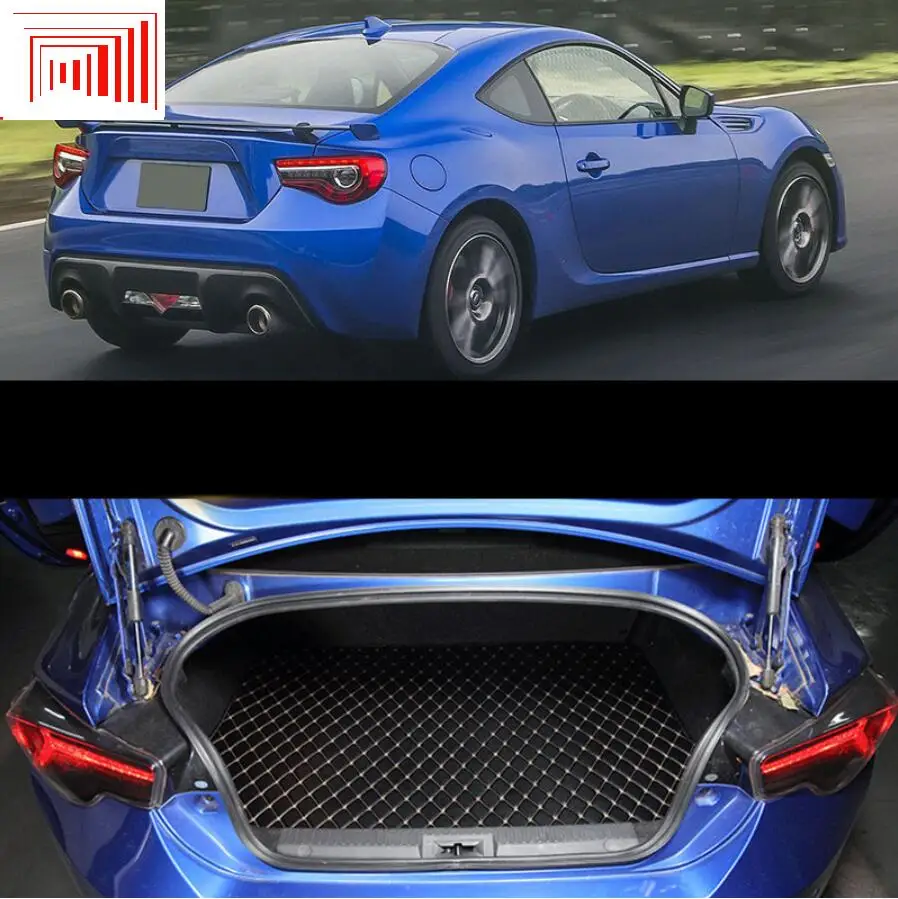 Кожаный коврик для багажника автомобиля subaru brz toyota 86 подкладка груза 2012 2013 2014 2015