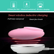 Чистящая Щетка Электрический Массаж Лица Очищающий Инструмент водонепроницаемый силиконовый красота щетка Чистящая Щетка