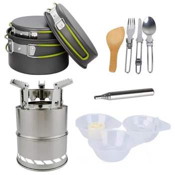 

1 Set Portable Camping Pot Durable Cookware Camping Cookware Cooking Utensils Hotel Kitchen