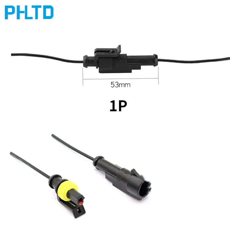 Водонепроницаемый разъем комплект 1/2/3/4/5/6 Pin AMP супер печать Водонепроницаемый провод разъем мужской и женский разъем автомобиля Водонепроницаемый разъем