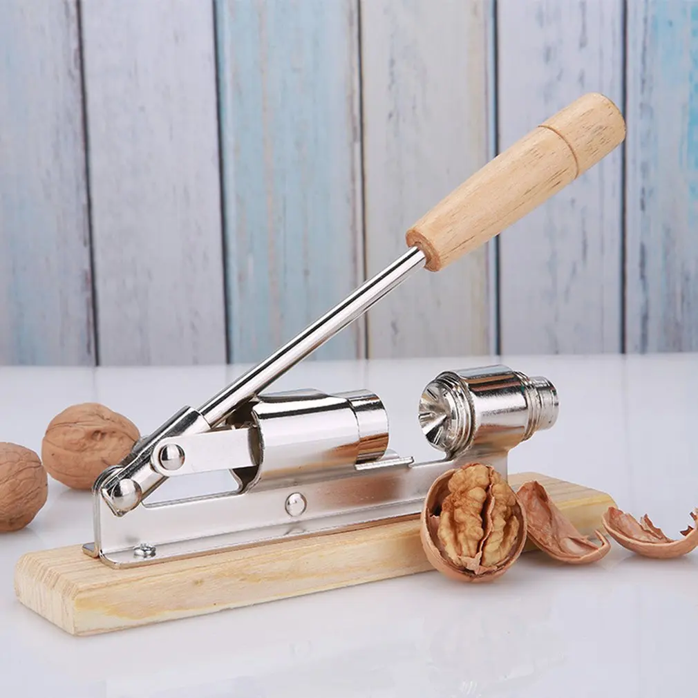 

Hand Push Mechanical Plating Gold Mechanical Walnut Machine Nut Clip Open Walnut Device Pecan Clip Whole Grain Peeling