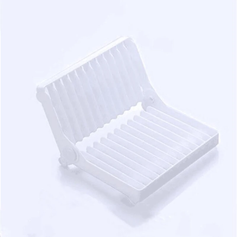 Kitchen Accessories Multicolor Plastic Folding Plate Draining Rack Dish Storage Rack Dish Drying Rack Kitchen Organizer