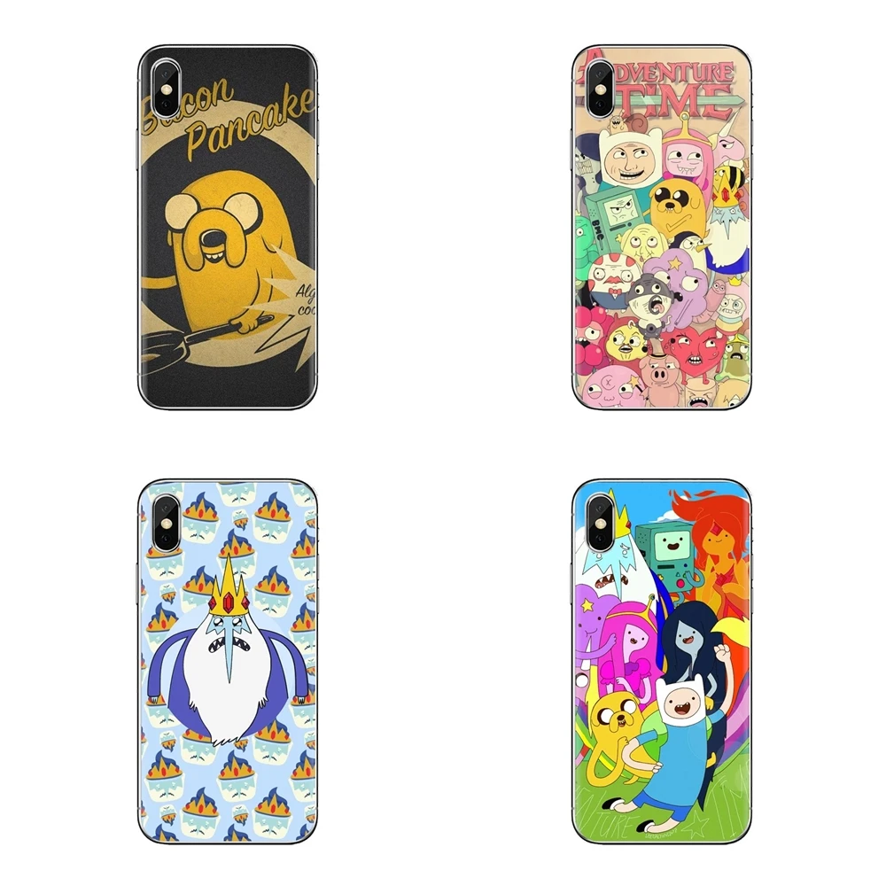 Soft Transparent Cases Covers Adventure Time For Samsung Galaxy S3 S4 S5 Mini S6 S7 Edge S8 S9 S10 Plus Note 3 4 5 8 9 |