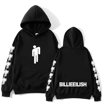 

Trendy Billie Eilish Fashion Printed Hoodies Women Men Long Sleeve Hooded Sweatshirts Funny One Piece Casual Streetwear