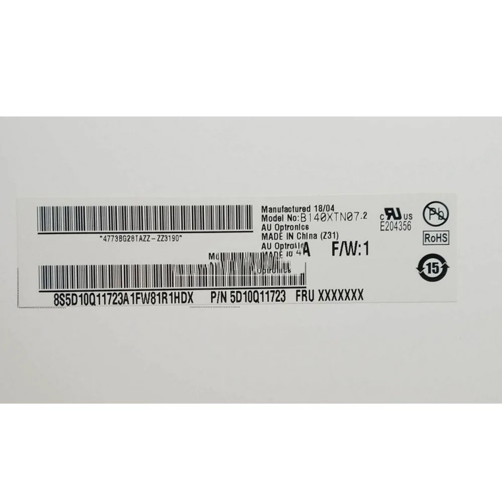 B140XTN07.2 B140XTN07.3 B140XTN07 светодиодный ЖК-дисплей Экран ноутбук Дисплей матрица 14," HD 1366x768 30 контактов Новинка деталь для замены