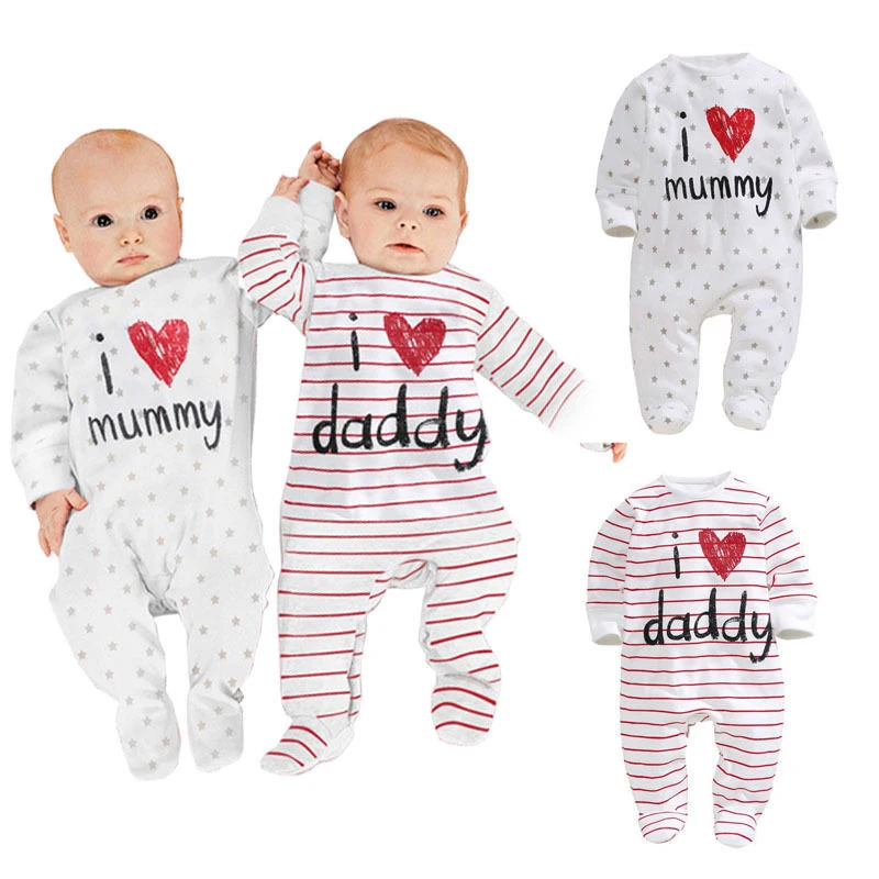 Newborn Toddler Baby Boys Girls Romper Long Sleeve Cotton Soft Jumpsuit Romper Unisex Infant Clothing