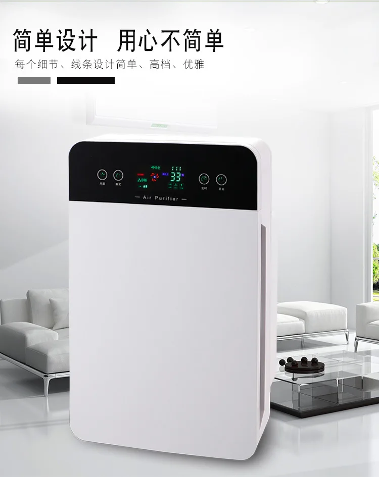 

Mini Air Purifier 3-in-1 Filter Mulit-function Negative Ion 5 Hour Timing Fresh Smoker Desktop Air Cleaner For Home