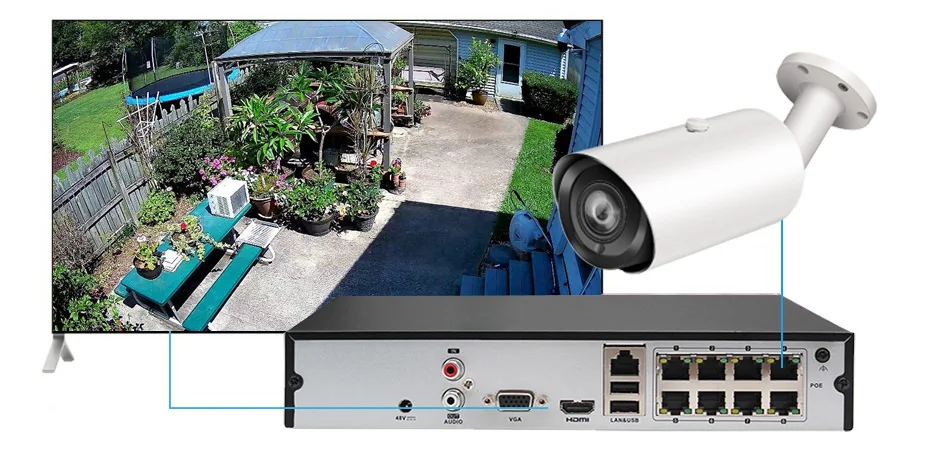 Hikvision Compatible 5MP PoE IP Camera outdoor 4X Optical Zoom SD card slot IP66 Waterproof Bullet video surveillance cameras