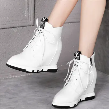 womens leather high top trainers