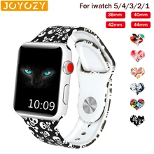 Спортивный силиконовый ремешок Joyozy для apple watch band 5, 4, 3, 2, резиновый ремешок для apple watch band 44 мм, 40 мм, iwatch Band 38 мм, 42 мм
