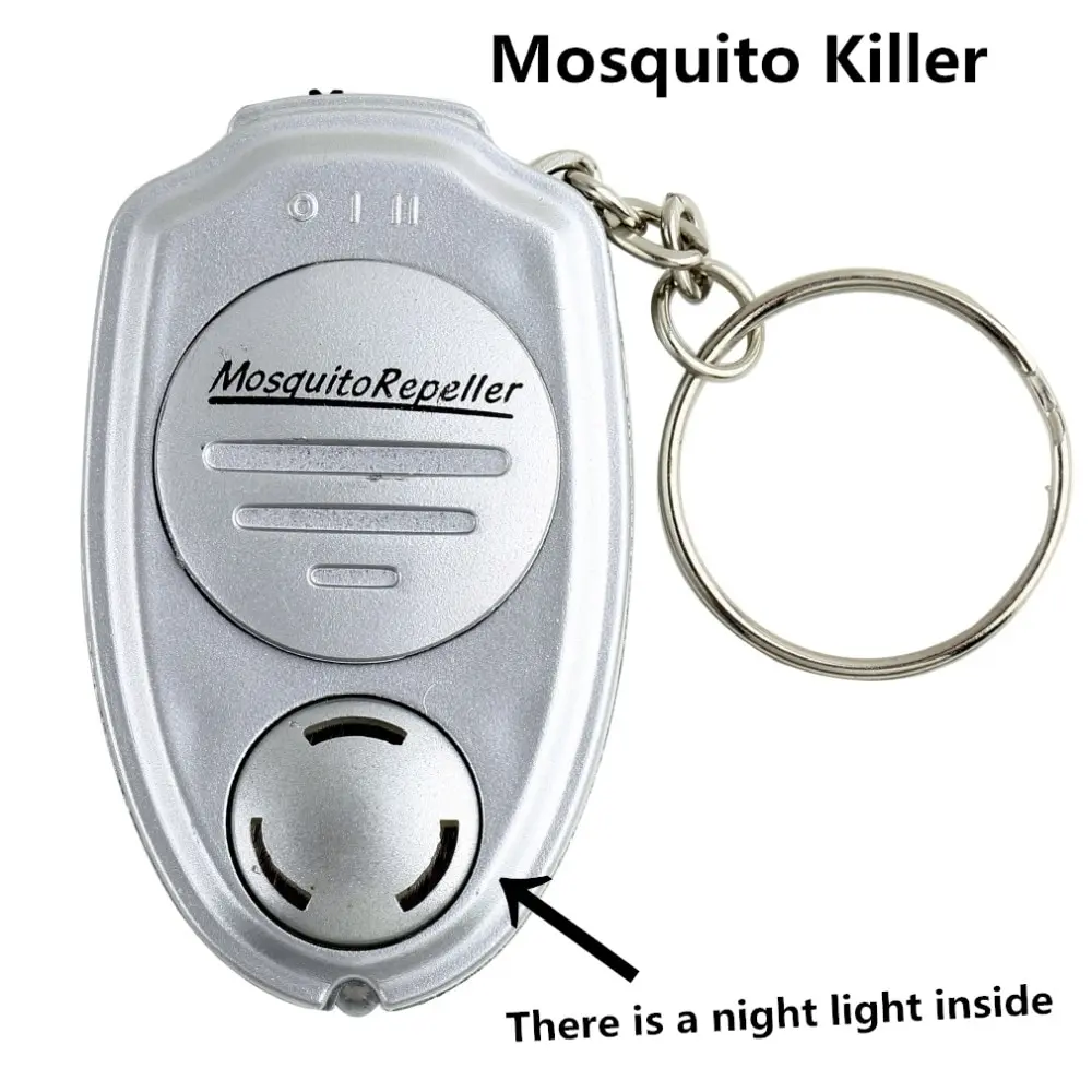 OUTAD Ultrasonic Anti Mosquito Killer Repeller Keychain key clip Pest Mosquito Killer for Camping Fishing Outdoor Portable Devic