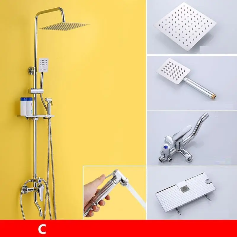 Duschset Conjunto De handdouche Douchette Choveiro Ducha Chuveiro Columna Preto Do Banheiro Chuveiro Eletrico Ducha Ванная комната душа