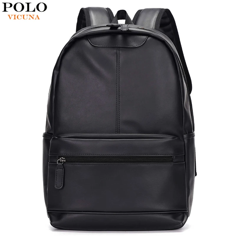 VICUNA POLO известный бренд консервативный стиль кожаный школьный рюкзак сумка для