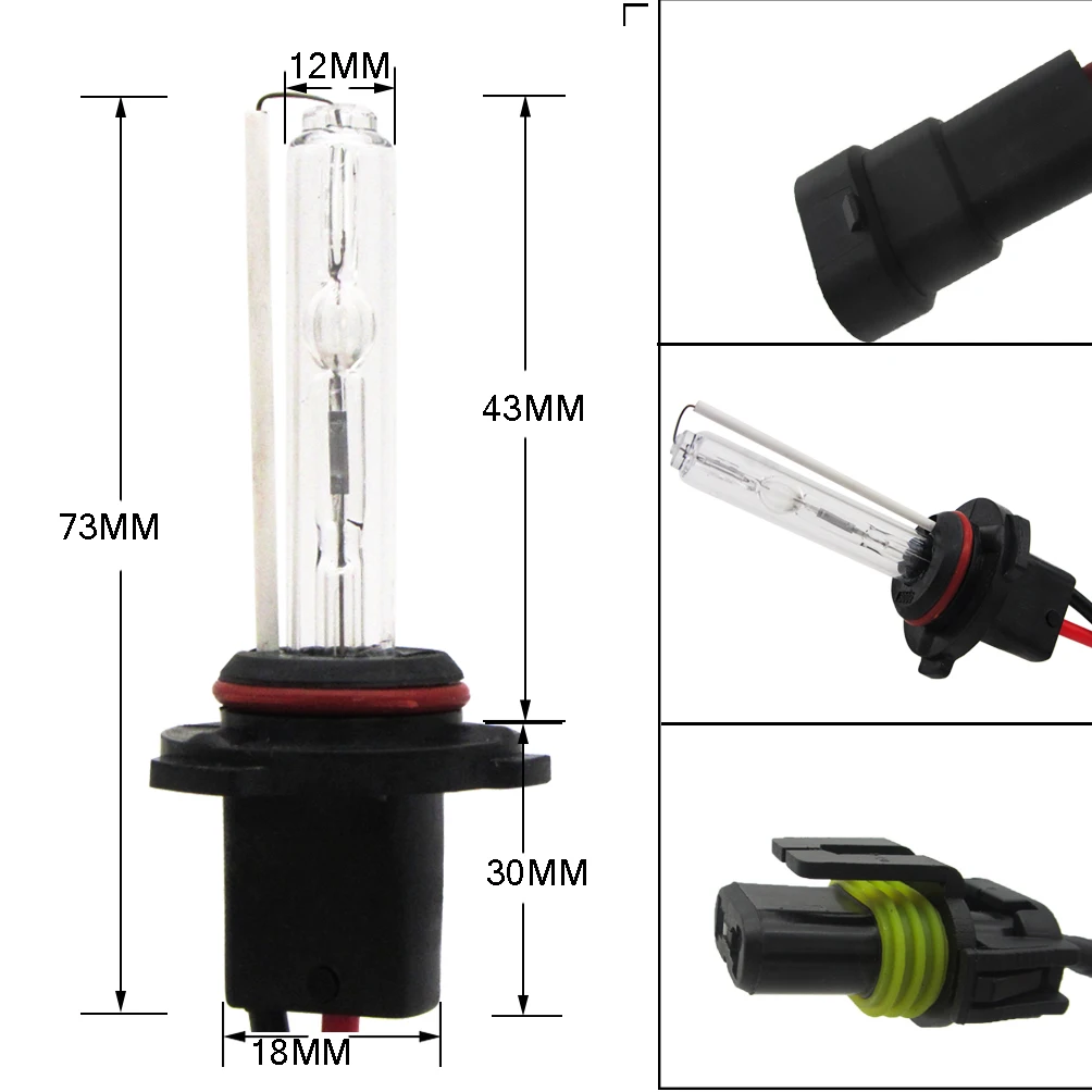 Ксенон 55 Вт 9005/HB3/H10 6000 K/8000 K/10000 K/12000 K HID фара 3 000 часов