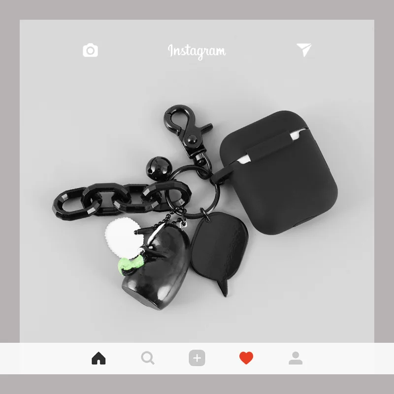 Тонкий человек Хаяо Миядзаки SpiritedAway чехол Silcone Защитная фигура брелок кулон Bluetooth чехол для наушников