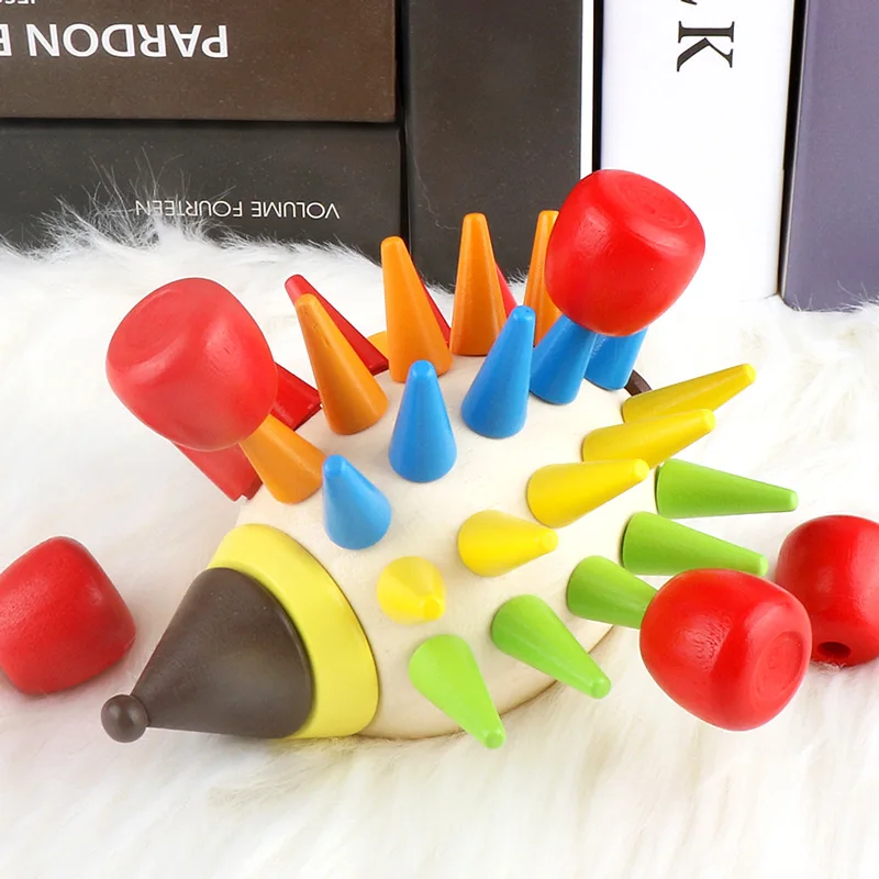 

Hedgehog Inserted Building Blocks 1-2-3-Year-Old Children Educational Force 4-6 Boys And Girls Baby Fine Motion Training Toy