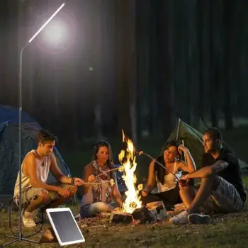 

(Ship from UK) Yonntech Modern USB LED Floor Standing Lamp Reading Table Light Dimmable Adjustable with Remote Control