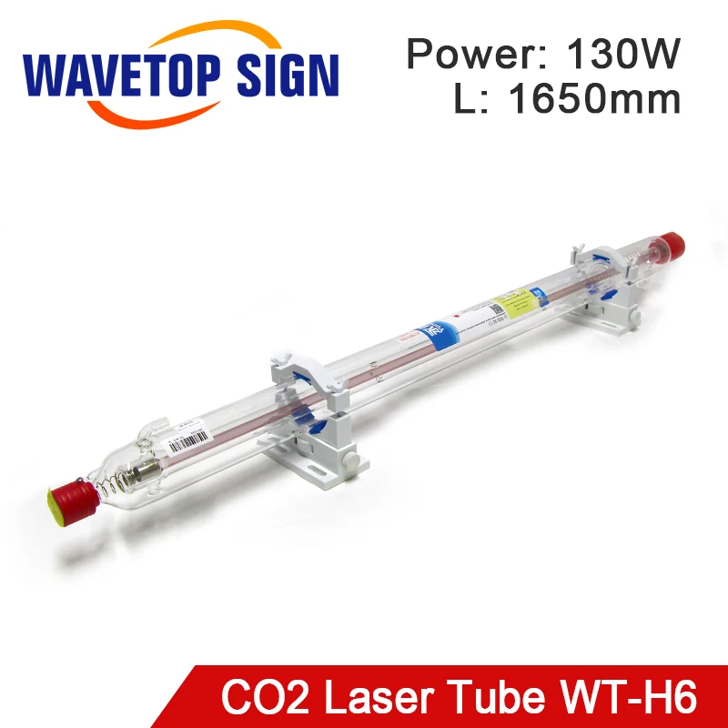WaveTopSign WT-H6 130 Вт Co2 лазерная трубка длиной 1650 мм диаметр. Стеклянная трубка 70 мм для CO2 лазерной гравировки и резки