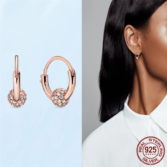 Silver Earrings Real 925 Sterling Silver Asymmetrical Heart Hoop Earrings for Women Fashion Silver Earring Jewelry Gift PAE006