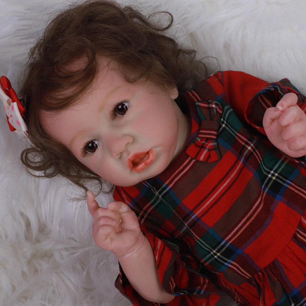 2" 50 см мягкая виниловая детская силиконовая кукла для всего тела Bebe Reborn игрушка для ванны Реалистичная новорожденная Детская кукла «Принцесса» Реалистичная кукла для новорожденного