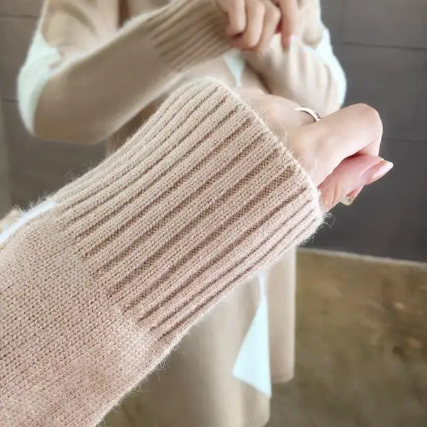 OHCLOTHING 9351 реальная съемка новая верхняя одежда средней длинны и длинная алмаз сочетающихся цветов трикотажный полувер 54- пол 1, 9 строк, 2 полки