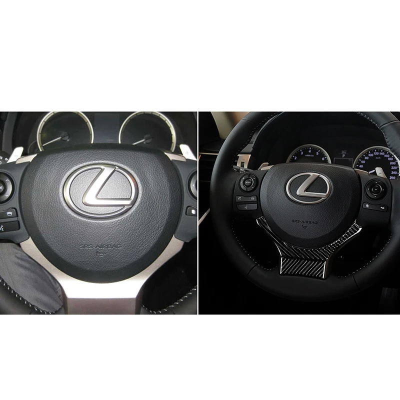 Для Lexus IS250 IS300 IS350- Автомобильная наклейка из углеродного волокна внутренняя крышка рулевого колеса отделка автомобиля Стайлинг наклейки s