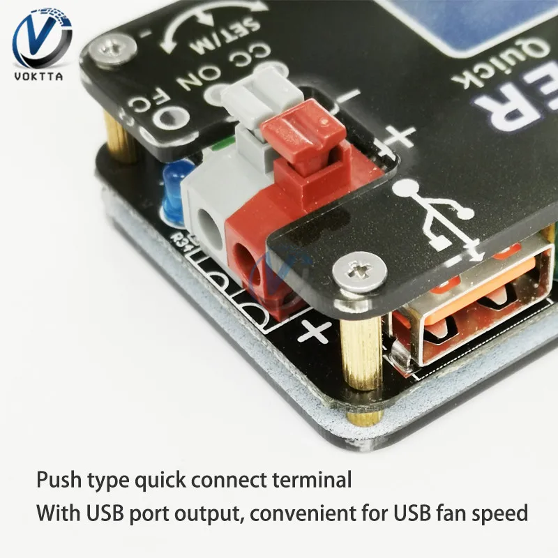 Цифровой контроль 2а/15 Вт USB Регулируемый Модуль питания Регулируемый источник питания QC2.0 3,0 Boost Line Fan Governor