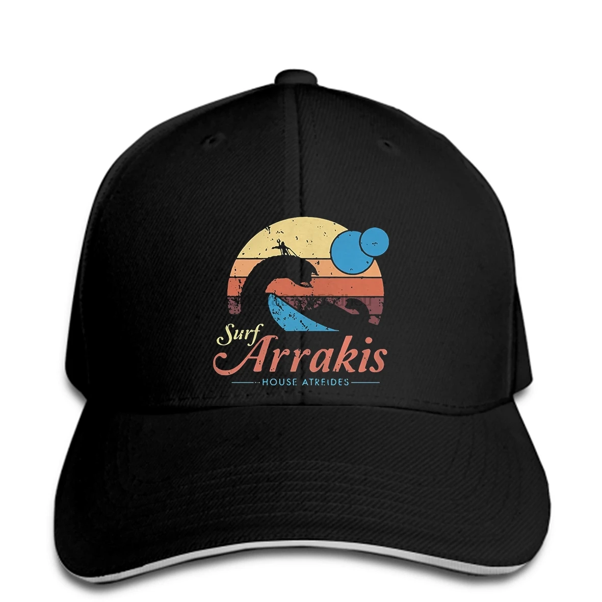 Милая винтажная бейсболка для серфинга Arrakis House Atreides, черная бейсболка с козырьком
