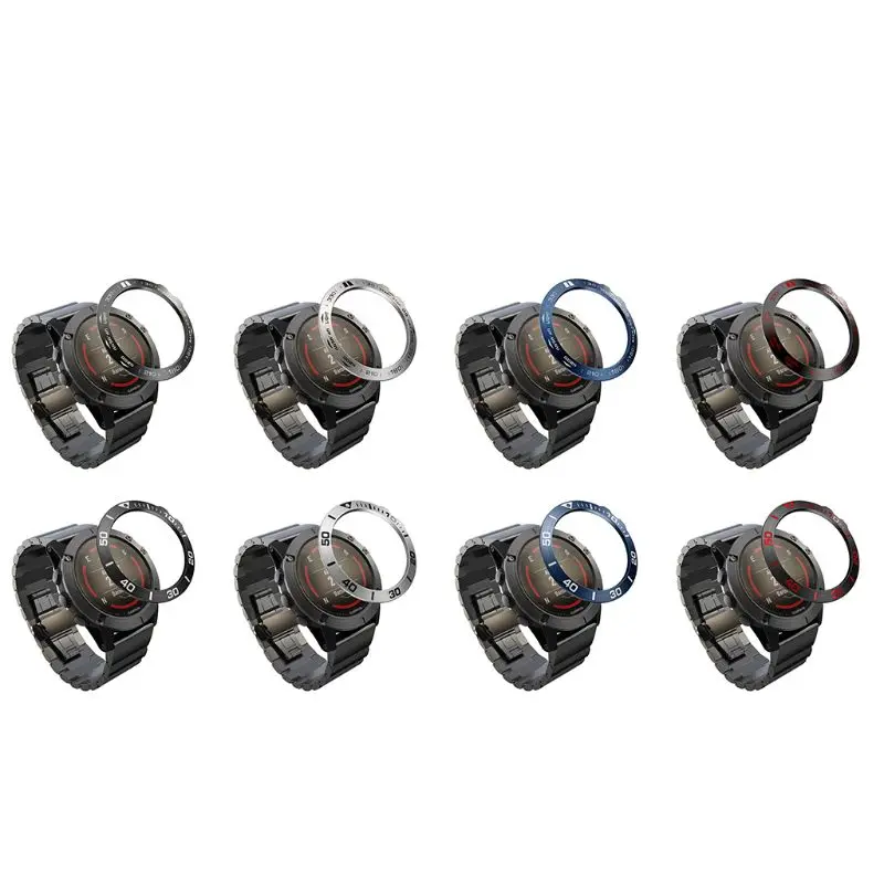 

Replacement Dial Scale Speed Case Metal Bezel Ring Protective Cover Protector for Gar-min Fenix 5X Smart Watch