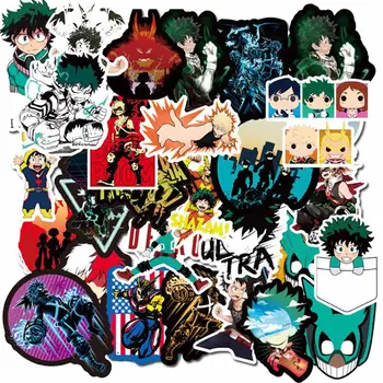 

100 Pcs/Pack My Hero Academia Stickers For Motorcycle Luggage Laptop Bicycle Fridge Skateboard Refrigerator Toys Anime Stickers