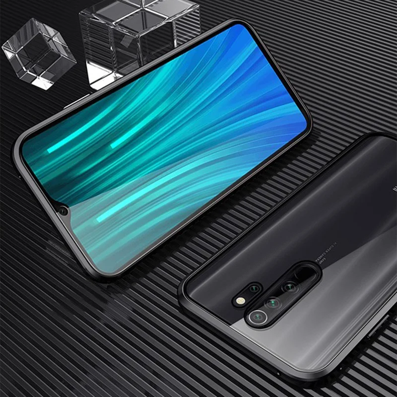 Двусторонний чехол из закаленного стекла для Xiao mi Red mi Note 8 7 K20 mi 9 9T Pro металлический магнитный адсорбционный чехол с полной защитой