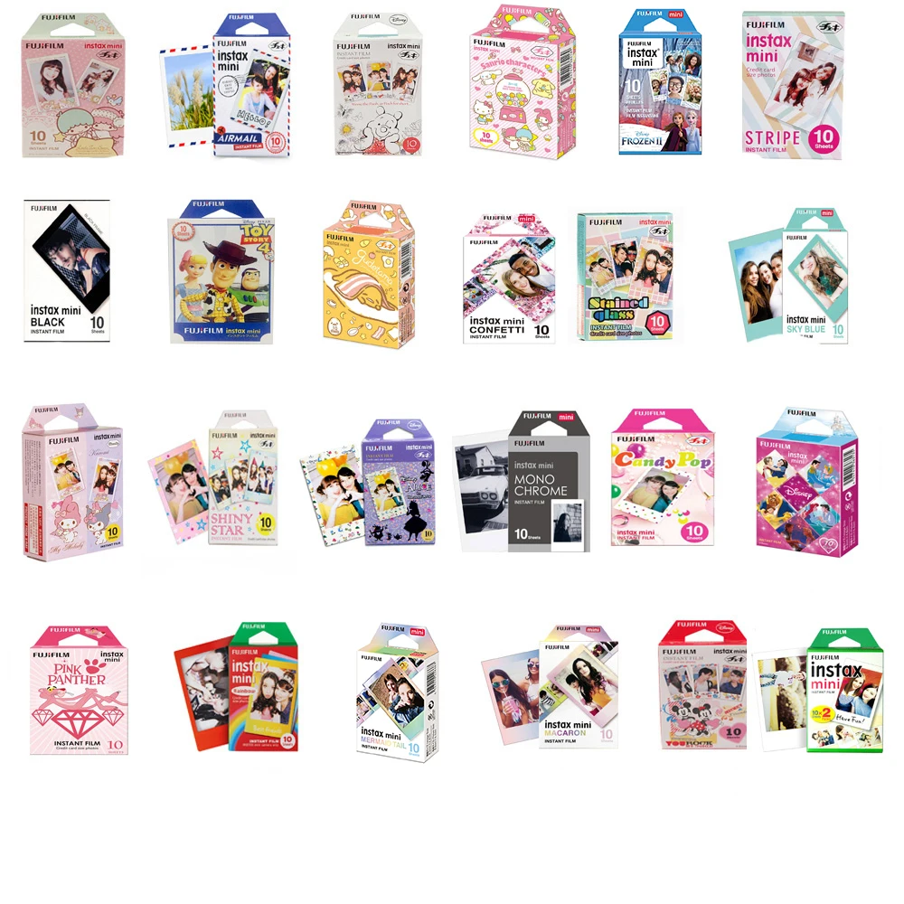 Original Fujifilm Instax mini Film 10 Sheets Instant Film mini 8 mini 9 Photo For 7s 70 SP-1 SP-2 Instant Camera