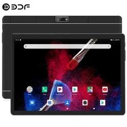 BDF – tablette Android 10.1 de 9.0 pouces, Octa Core, 4G, LTE, verre trempé 2.5D, avec caméra 5mp, wi fi, Bluetooth, GPS, Pad, appel téléphonique, Google Play 