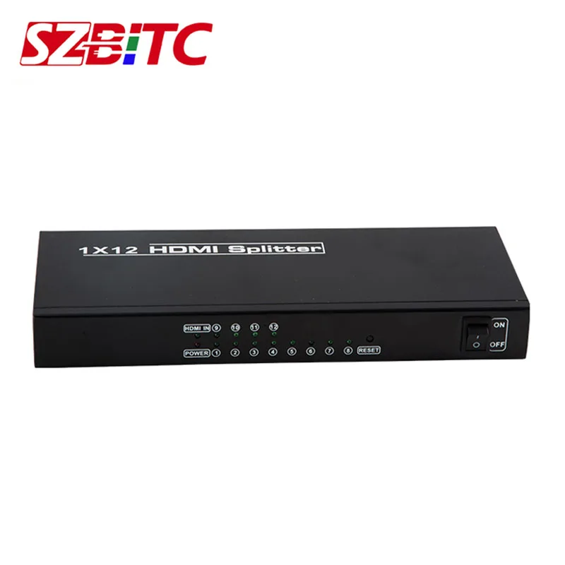 SZBITC 12 каналов 4k HDMI сплиттер 1x12 распределитель 1 в выход EDID для HDTV XBOX программ |