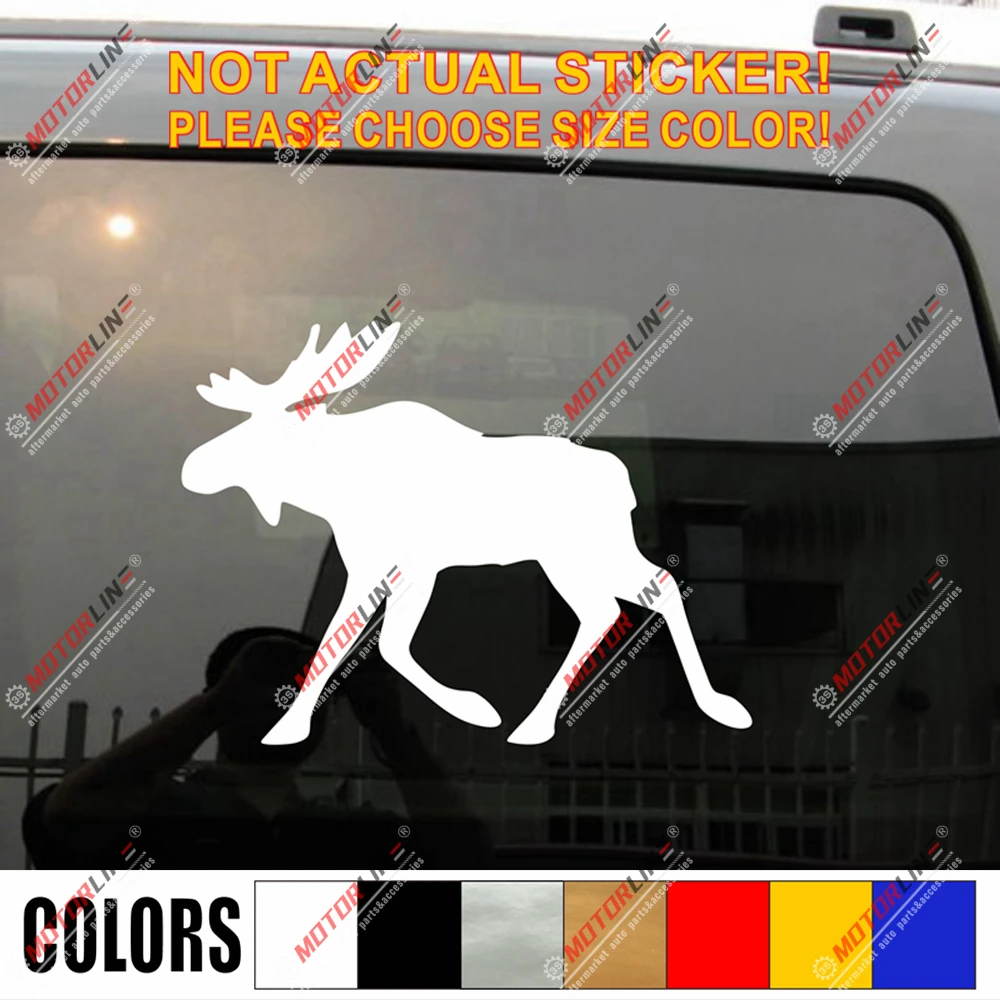 

Виниловая наклейка MOOSE Elk Sweden, выберите размер и цвет без bkgrd