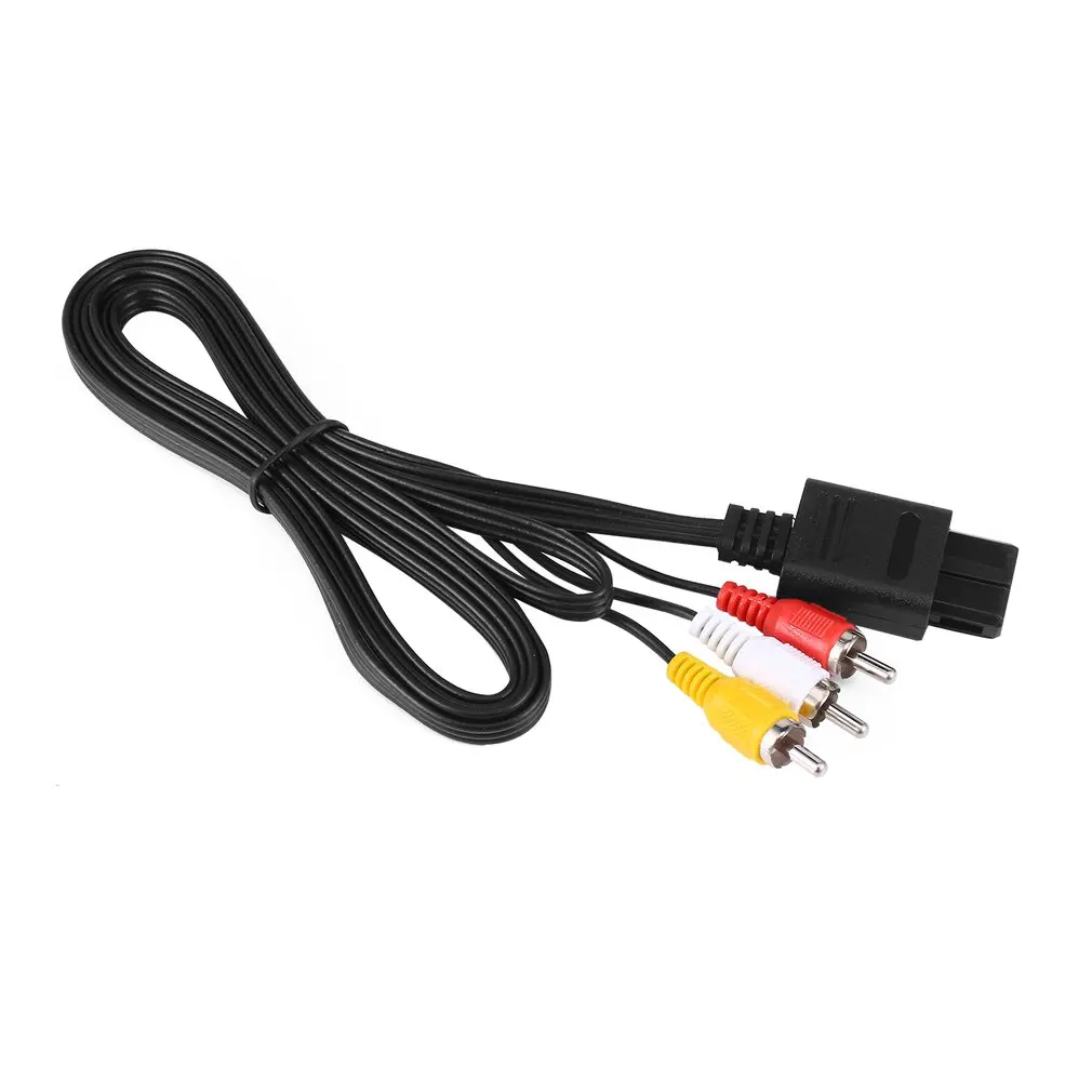 1,8 м AV tv RCA видео шнур, кабель для nintendo для N64 игровой кабель аудио выход Разъемы