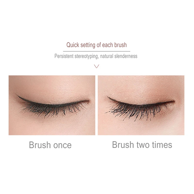 Eyelash Mascara Waterproof No Sumi, Eyelash Liquid Curling Slender Thick Eyelash Makeup Mascara Eye Cosmetic