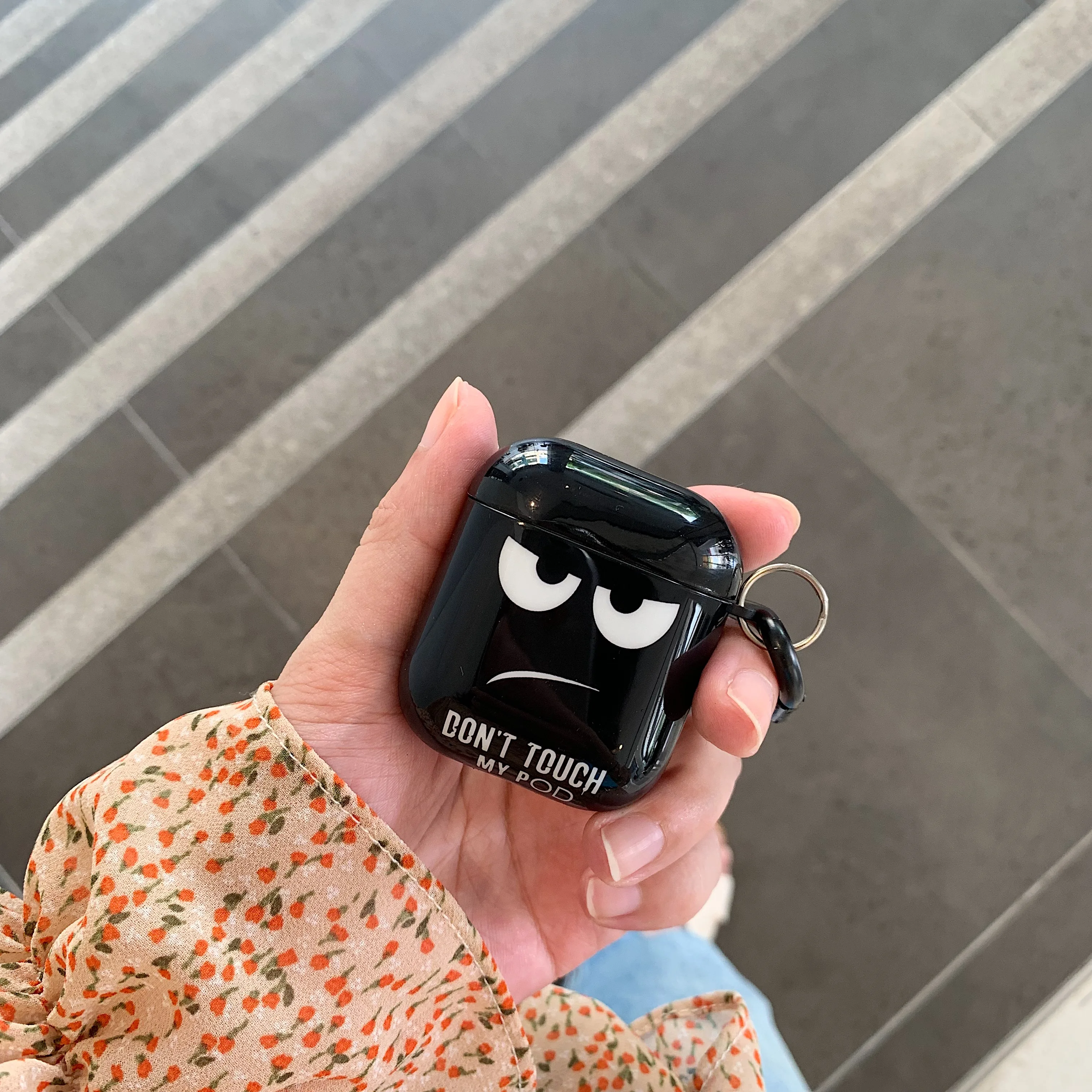 Чехол с черными глазами для оригинального Apple Airpods чехол милый чехол для Apple Airpods 2 1 чехол Аксессуары для наушников Air Pods Чехол Коробка