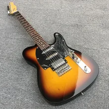 Высокое качество электрогитара, TL, стиль, липа тела с кленовым шеи, Sunset burst краски, изготовленная на заказ электрическая гитара по новой цене